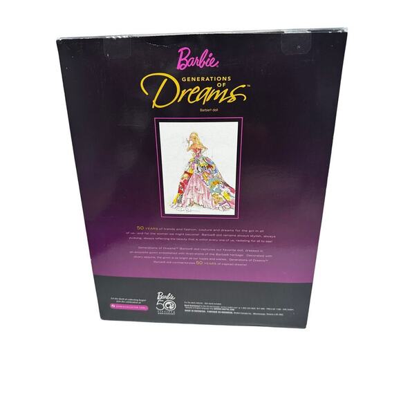 New in Box Collector Vintage Barbie 50th Anniversary Generation of Dreams Doll - Picture 7 of 12
